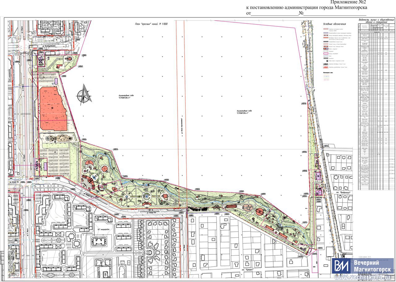 План застройки магнитогорска