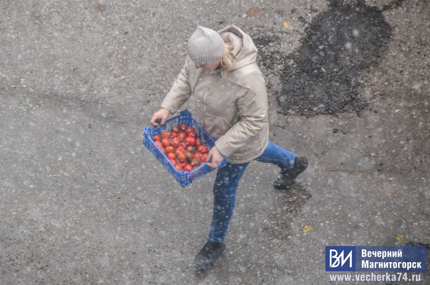 В Магнитогорске выпал снег В Магнитогорске выпал снег