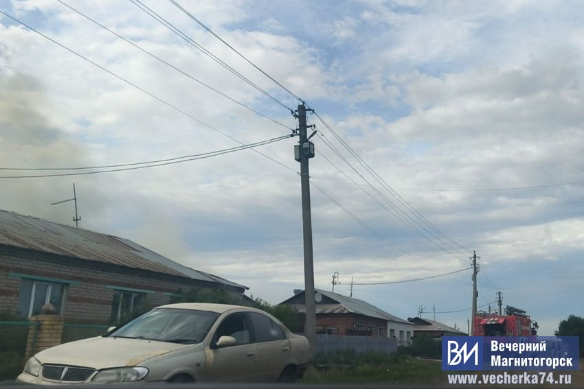 Под Магнитогорском сгорели баня и сарай Под Магнитогорском сгорели баня и сарай